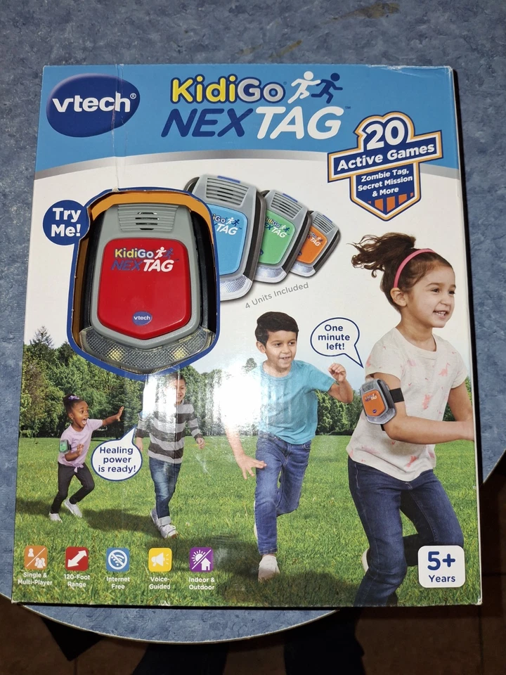 Nuevo VTech KidiGo NexTag 20 Juegos Etiqueta Electrónica 4 Piezas Sin Internet NUEVO Foto 1 de 3