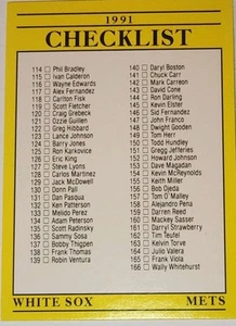1991 Fleer - Checkliste #715 - Bild 1 von 2
