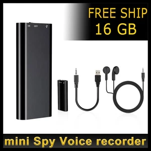 Mini Spy Hidden Audio Recorder Voice Activated Office Listening Device 16GB US - Picture 1 of 10