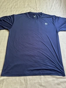 Men’s Mission Short Sleeve Athletic Performance Shirt Navy Size Large - Picture 1 of 4