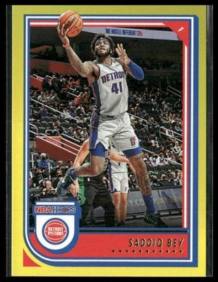 2022-23 Hoops #62 Saddiq Bey Yellow - Image 1 of 2