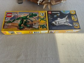 LEGO Creator Mighty Dinosaur 31058 3-in-1 Plus Space Shuttle 3 In 1 31134 Unopen