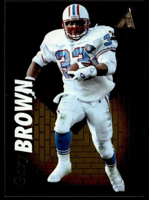 1995 Pinnacle Zenith Gary Brown Houston Oilers #Z83 - Image 1 of 2