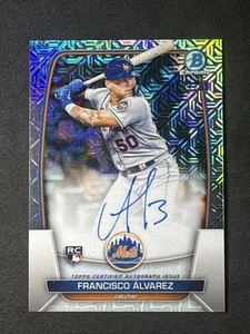 2023 Bowman Chrome Francisco Alvarez RC /99 Mega Auto #BRA-FA Rookie Mets - Picture 1 of 2
