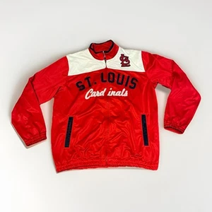 Y2K St. Louis Cardinals G3 Sports by Carl Banks Track Jacket Size Large - Picture 1 of 8