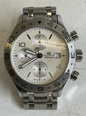 Philip Automatic Limited Edition Chronograph Valjoux 25 Jewel Watch Swiss KS301 - Image 1 of 4