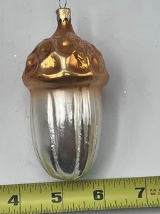 Adorno de bellota de vidrio de Navidad Kurt Adler de colección - Imagen 1 de 8