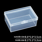 Plastic Box Rectangular Plastic Transparent With Lid Storage Box Collection