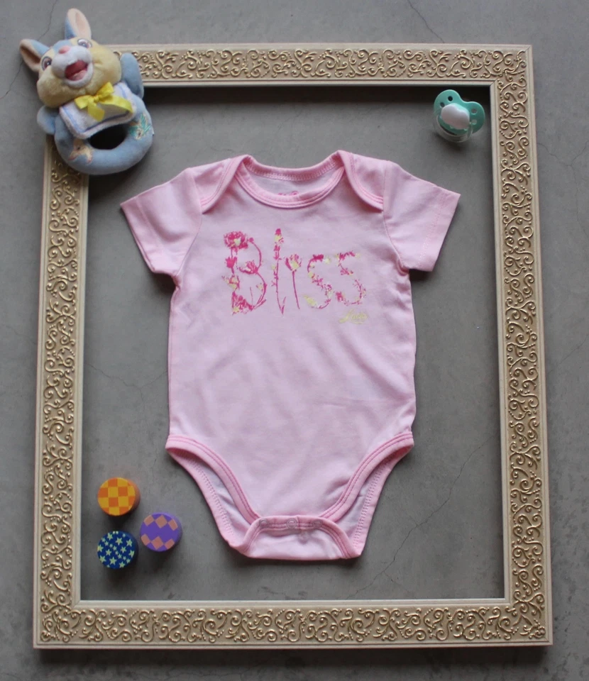 Lucky Brand Pink Fashion Bliss Baby Girl Bodysuit - SIZE 6/9 MONTHS *NEW* - Изображение 1 из 1