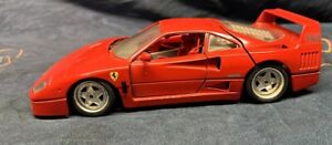 Burago 1987 Ferrari F40 - Red - Diecast - 1:18 Scale Model Car 