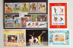 Juegos Olímpicos de África 1984, XF Cpl. Estampillada sin montar o nunca montada** Hojas + Juegos Coll Niger Malawi Liberia - Imagen 1 de 1