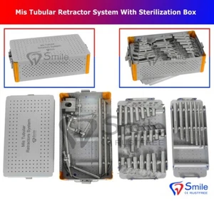 Sistema de retractor Mis retractores tubulares con caja de esterilización acero inoxidable - Imagen 1 de 7