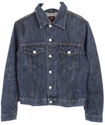 Jaqueta ENERGIE Feminina MÉDIA Efeito Desbotamento Jeans Italiano Caminhoneiro - Imagem 1 de 4