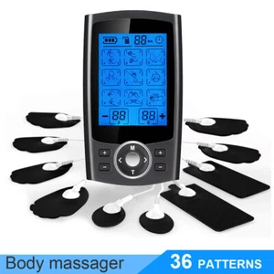 36 Modes Massager Tens Unit Muscle Therapy Pain Relief Stimulator Machine Pulse - Picture 1 of 11