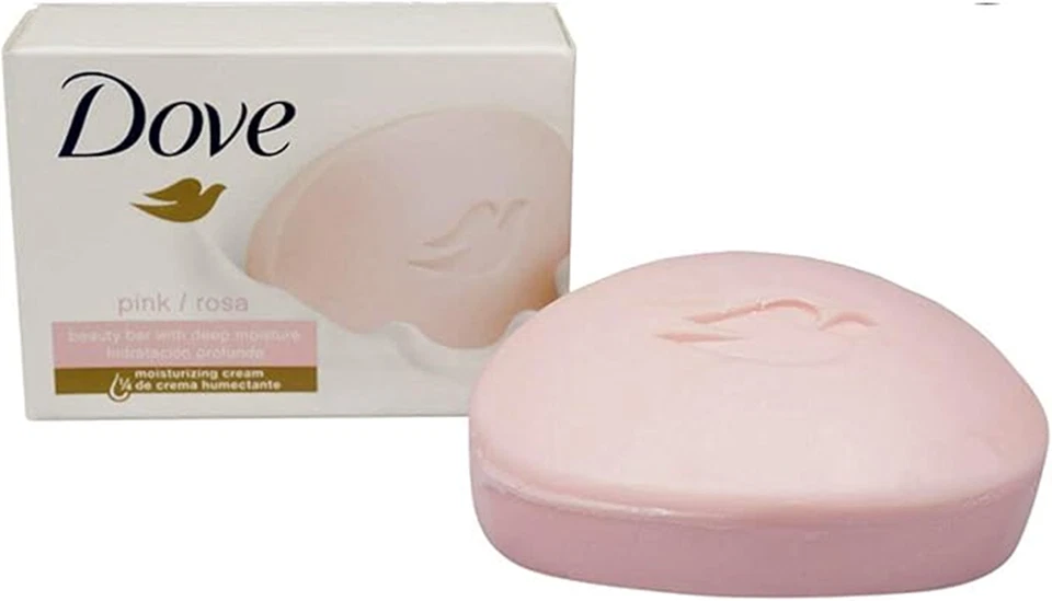 Jabón rosa Dove 48X135g/4,75oz (48X135G/4,7OZ, rosa) - Paquete de 48 Foto 1 de 1