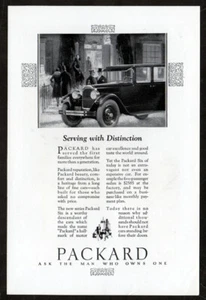 1926 PACKARD Vintage Antique Original Print AD | Serving with distinction, Art - Picture 1 of 1