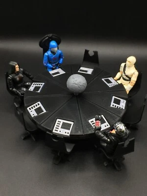 MESA GI JOE COBRA PERSONALIZADA + 8 SILLAS para figura de 3,75" DIORAMA Star Wars (C69) Foto 1 de 4