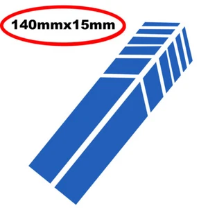 Blue Stripe Side Mirror Pinstripe Decal Stickers Universal Vinyl Racing C - Picture 1 of 2