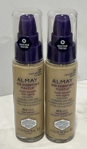 2 Almay Age Essentials Makeup Multi-Benefit SPF 15 - 110 Light Neutral - 1 oz - Picture 1 of 2