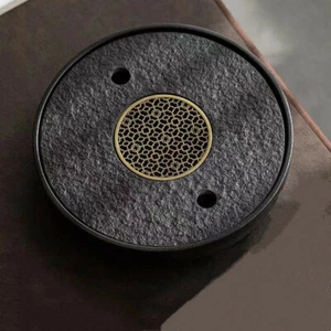Natural Ugin Stone Tea Tray Water Storage Gongfu Tea Plate luxury Gift - Picture 1 of 11