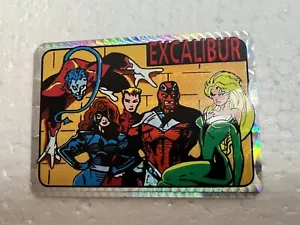 Pegatina máquina expendedora de prisma EXCALIBUR de colección Marvel Universe años 90 - Imagen 1 de 4