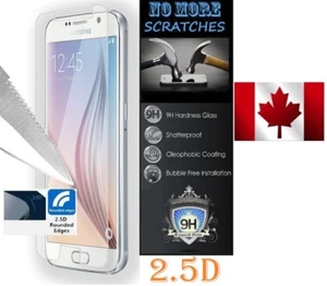 2.5D 9H Premium REAL Tempered Glass Samsung Galaxy S6 SVI S 6 Screen Protector - Photo 1 sur 6