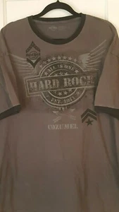 T-shirt uomo Hark Rock Cozumel 2XL grigia con ali e disegno militare - Foto 1 di 7