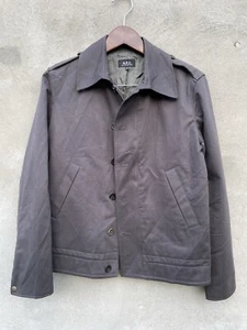 APC Men Cotton Jacket Gray XS zip and buttons closure - Picture 1 of 10