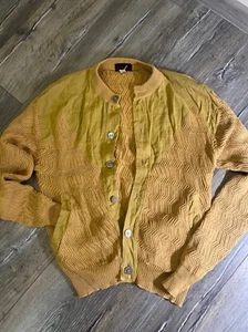 Amazing Men’s Brioni 70s Bomber Jacket Beige Linen/Cotton Sz M - Picture 1 of 19