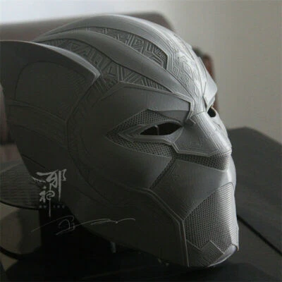 3D Printing Marvel Black Panther Cosplay Helmet PLA Full Head Mask Halloween 1PC - Image 1 of 4