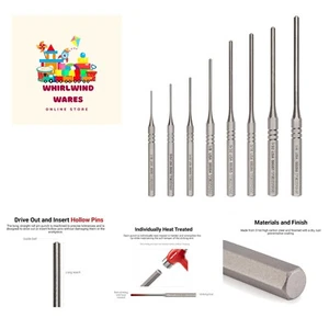 Roll Pin Punch Set, 8-Piece 1/16-1/4 in. | | - Picture 1 of 7