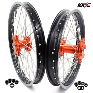 Llantas KKE 21-18 aptas para KTM EXC SX XC SXF 125-380CC 2000-2002 radios dirtbike - Imagen 1 de 12