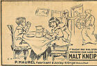 JUVISY-SUR-ORGE ETS PROSPER MAUREL MALT KNEIPP ROGER DE VALERIO PUBLICITE 1917