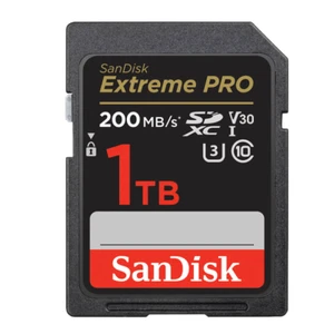 Tarjeta de memoria SanDisk 1 TB Extreme PRO SDXC UHS-I - C10, U3, V30, 4K UHD, tarjeta SD - Imagen 1 de 1