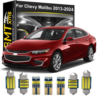 12x Interior LED Light Bulbs Package For CHEVROLET Chevy Malibu 2013-2024 - Image 1 of 4