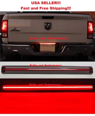 LÁMPARA DE FRENO BARRA DE LUZ PORTÓN TRASERO LED LENTE ROJA para RAM 2500 3500 2006 - 2018 Foto 1 de 4