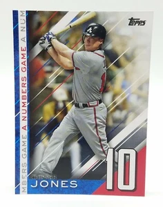 2020 Topps Update Chipper Jones A Numbers Game #NG-9 Atlanta Braves 🔥🔥 - Picture 1 of 2