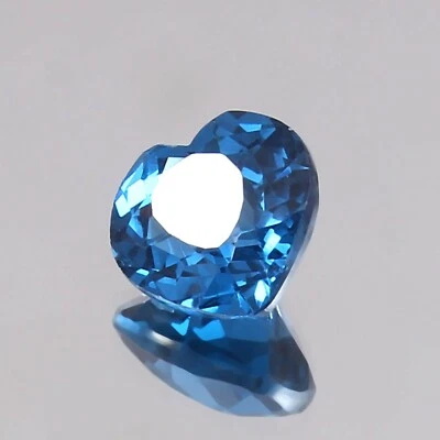 Piedra preciosa suelta corte corazón turmalina azul brasileña impecable natural AAA 4,00 quilates Foto 1 de 4