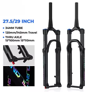 27.5inch 29inch MTB Front Suspension Air Oil Fork with Rebound Adjustment - Picture 1 of 37