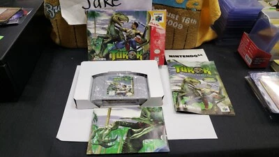 CIB TUROK DINOSAUR HUNTER NINTENDO 64 N64 VIDEO GAME COMPLETE IN BOX W PROTECTOR - Image 1 of 4