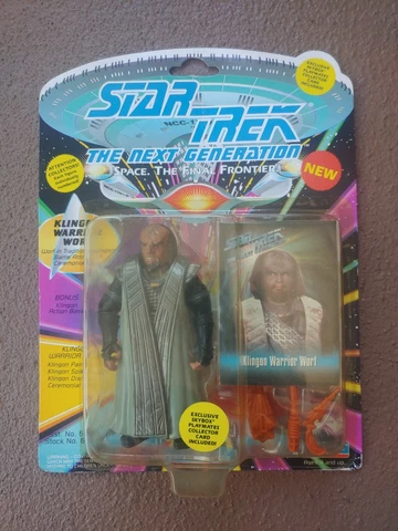 Vintage StarTrek The Next Generation Klingon Warrior Worf Action Figure  1993 Cover