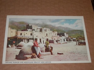 INDIOS PUEBLOS Y MONTAÑAS IDENTIFICAN NUEVO MÉXICO - 1945 EJÉRCITO DE ESTADOS UNIDOS POSTAL PM - Imagen 1 de 2