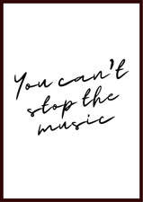 Song Lyric Art Print Posters. Home Decor Picture Wall Art Prints. Unframed