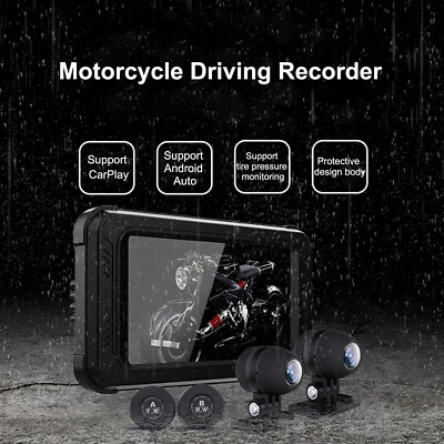 Motorcycle Navigator 5" Touch Screen Wireless CarPlay Android Auto Screen PlaygS