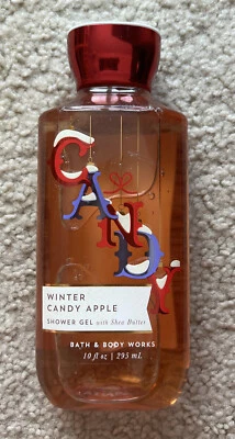 Bath & Body Works Winter Candy Apple Shea & Vitamin E Shower Gel 10 oz New - Image 1 of 2