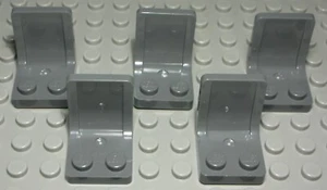 Lego Ferrovia - Auto - Camion Sedile Nuovo Grigio Scuro 5 Pezzi - Picture 1 of 1