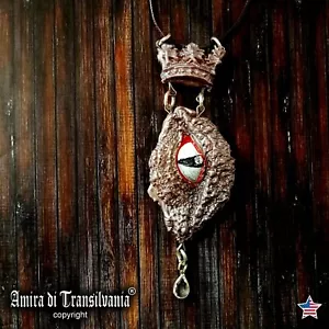Dragon Eye Necklace Pendant Witchcraft Talisman Jewelry Amulet Satan Magic Power - Picture 1 of 24
