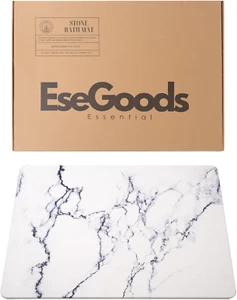 Large Quick Drying Stone Bath Mat 19.2 X 27.5 Anti-Slip Modern Luxury Bathroom R - Picture 1 of 12