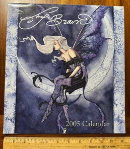 Vintage 2005 Amy Brown Feen illustrierte Kunst Wandkalender Fantasy Mythen - Bild 1 von 4