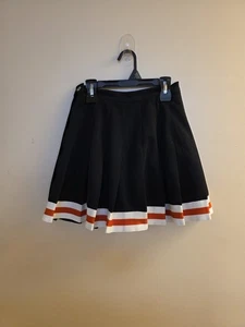 Vintage Plissee Cheerleader Rock schwarz orange Gr. 9 - Bild 1 von 5